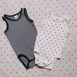 H&M Kids - 2 Pice Set Sleeveless Bodysuit onesie